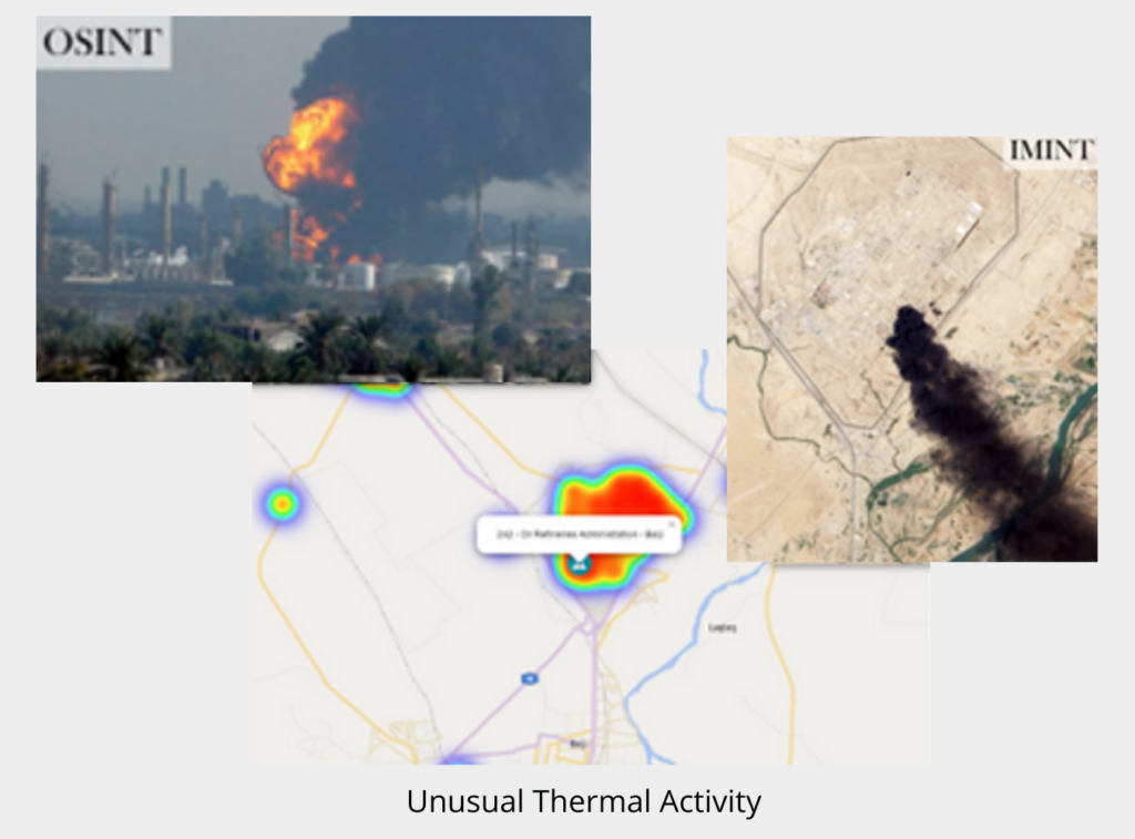 Refinery attack
Attaque à la raffinerie
geo4i
expertise
productions d'analyses géospatiales
geospatial analysis production